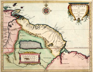 Spanish map of El Dorado location.
